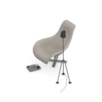 sillón isométrico aislado 3d render png