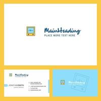 ECG Logo design with Tagline Front and Back Busienss Card Template Vector Creative Design
