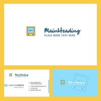 ECG Logo design with Tagline Front and Back Busienss Card Template Vector Creative Design