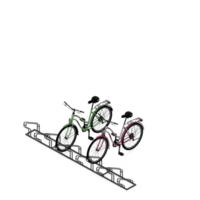 Isometric Bike 3D render png