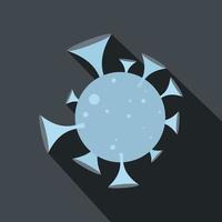 Virus flat icon vector