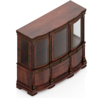 render 3d de gabinete isométrico png