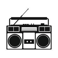 Boombox simple icon vector