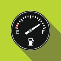 Fuel gauge flat icon vector