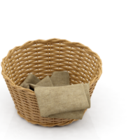 cesta de picnic isométrica render 3d aislado png