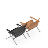 Isometric Chair 3D isolated rendering png