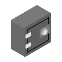 Security safe isometric 3d icon vector