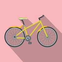 icono de bicicleta plana vector