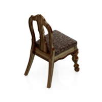 Isometric Chair 3D isolated rendering png