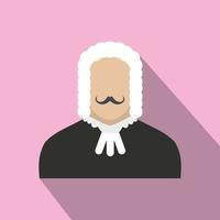 Judge flat icon vector