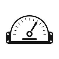 Speedometer icon in simple style vector