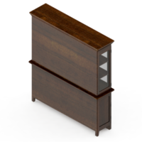 Isometric Cabinet 3D render png