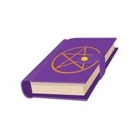 Book with a star in a circle on the cover icon vector
