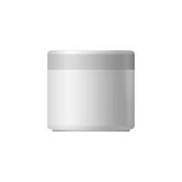 White blank cosmetic container vector