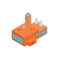 Factory isometric 3d icon vector