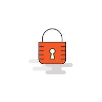 Flat Locked Icon Vector