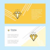 Diamond abstract corporate business banner template horizontal advertising business banner vector