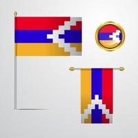 república de nagorno karabaj vector