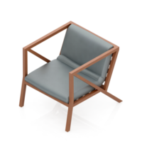 silla isométrica 3d renderizado aislado png