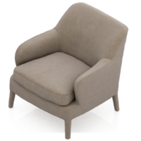 sillón isométrico aislado 3d render png