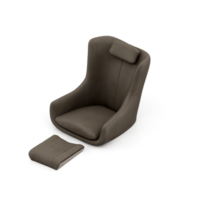 sillón isométrico aislado 3d render png