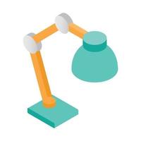 Table lamp isometric 3d icon vector