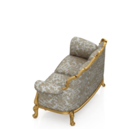 sillón isométrico aislado 3d render png