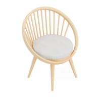 Isometric Chair 3D isolated rendering png