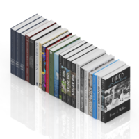 livres isométriques rendu 3d png