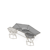 renderização 3d de mesa isométrica png