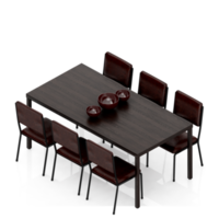 Isometric Table 3D render png