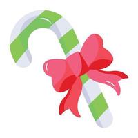 Candy cane flat icon design with scalability vector