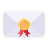 Christmas invitation icon designed in flat style vector