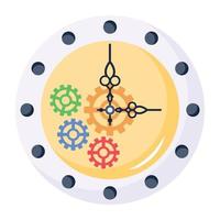 A magic clock flat vector download