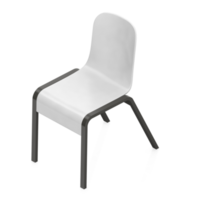 chaise isométrique rendu isolé 3d png