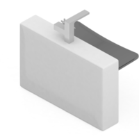 articles de salle de bain isométrique rendu isolé 3d png