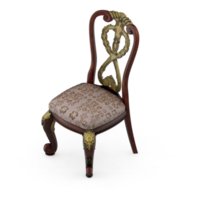 chaise isométrique rendu isolé 3d png