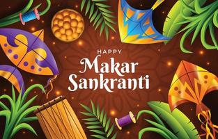 Makar Sankranti Concept vector