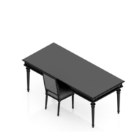 renderização 3d de mesa isométrica png