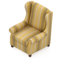 sillón isométrico aislado 3d render png