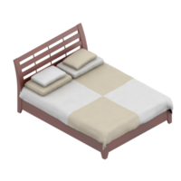 isometrisches schlafzimmer 3d rendern png