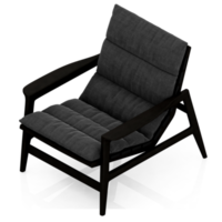 chaise isométrique rendu isolé 3d png