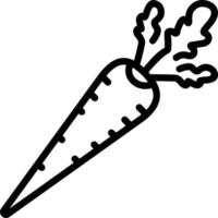 line icon for radish vector