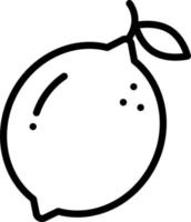 line icon for lemon vector