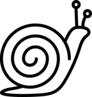 line icon for snail vector