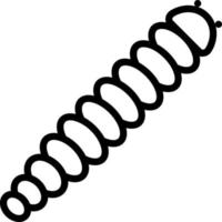 line icon for caterpillar vector