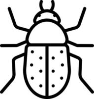 line icon for beetle vector