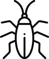 icono de línea para cucaracha vector