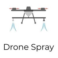 Trendy Drone Spray vector