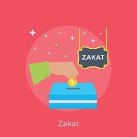 conceptos de zakat de moda vector